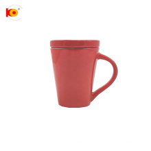 Fabrikverkauf schön aussehend 11oz rote Kaffeetasse mit Deckel